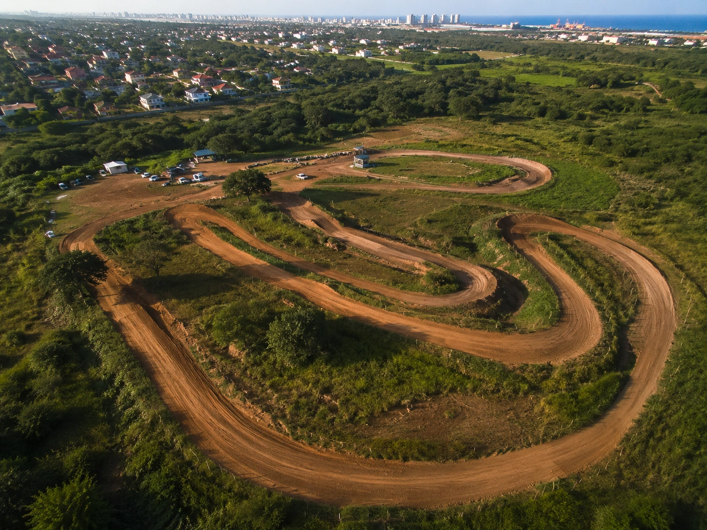 Pista de treinamento de motocross em Maputo