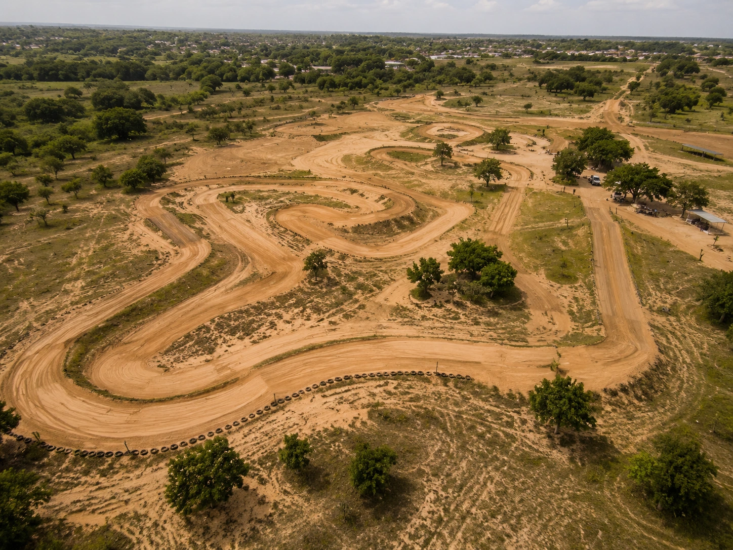 Pista de treinamento de motocross em Xai-Xai